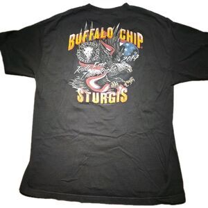 Buffalo Chip Sturgis 2014 Bikers MOTORCYCLE Rally Blk Hills  Black T Shirt  XL